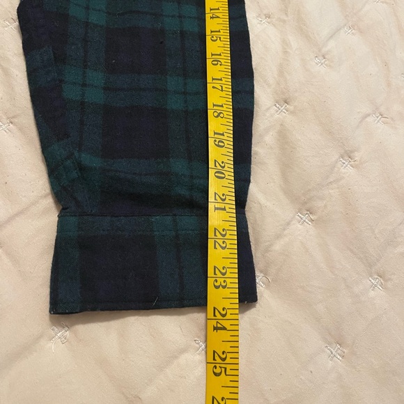 Vintage Pendleton Men’s Virgin Wool Button Shirt Blue Plaid Large - Picture 10 of 12